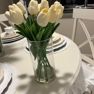 Tulip arrangement in vase
